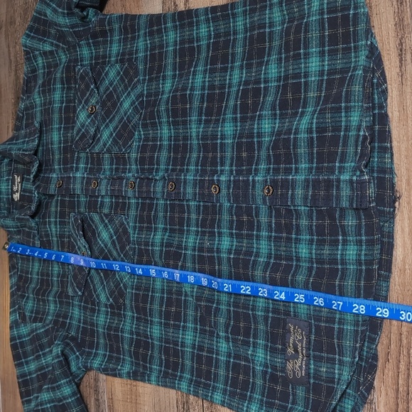 The Vermont Flannel Co. Black/Green Plaid Flannel Button Up USA Made Size XS - Picture 10 of 10